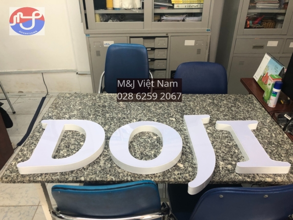 Chữ nhôm không viền - Quảng Cáo M&J - Công ty TNHH Quảng Cáo Xuất Nhập Khẩu M&J Việt Nam